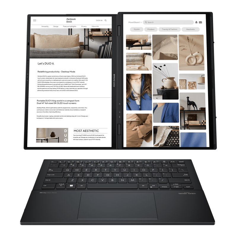 ASUS Zenbook DUO 14 (UX8406) (U9-285H/32GB/1TB/14" WUXGA OLED TS) — изображение 3